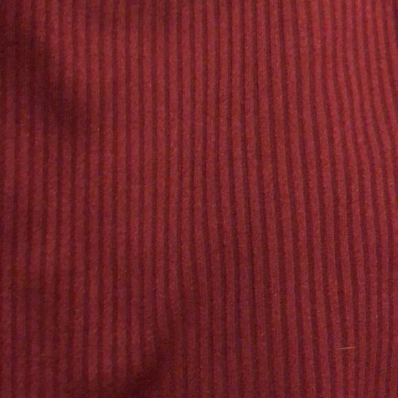 For Love & Lemons Brand Women's XS Maroon Rib Keyhole Thong One Piece Swimsuit - Picture 5 of 6